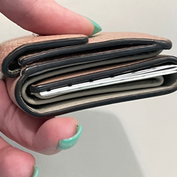 Furla compact wallet, tan NWOT - Picture 5 of 8